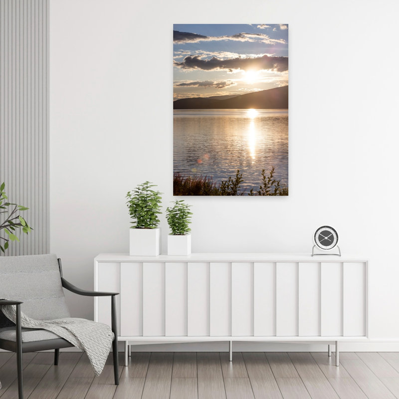 Art contemporain, art contemporain abstrait au lever du soleil, H 36 po x l 24 po