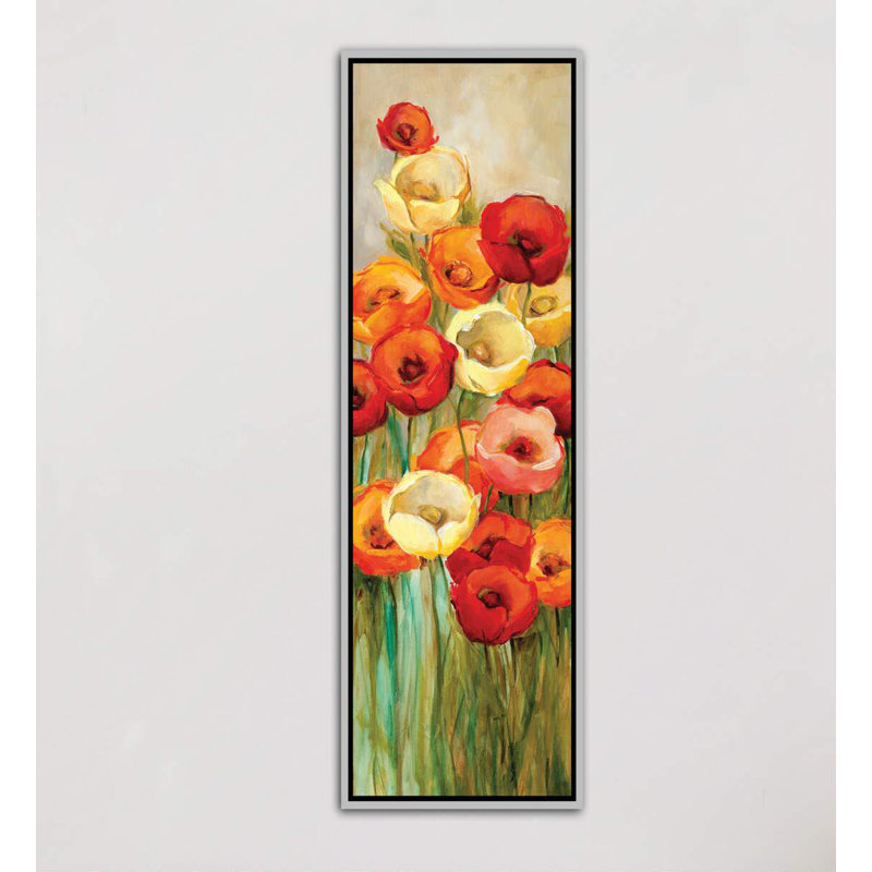 Une touche de soleil II - impression, Toile avec cadre argenté, H 72 po x l 24 po x P 1,5 po