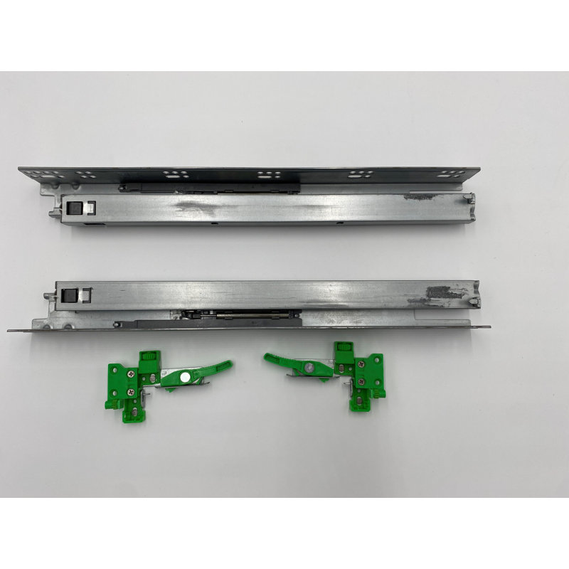 Fgv Italy Undermount Drawer Slides 18 Inches Full Extension Soft-close Similar To Blum, 18" H x 2.5" W x 18" D
