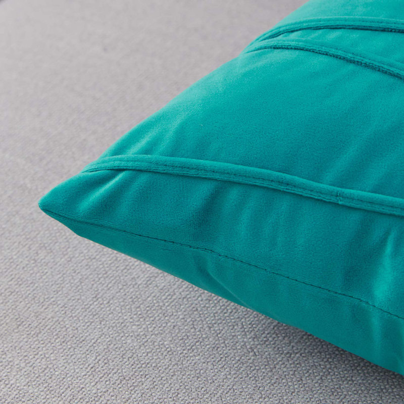 Chevron Geometric Pillow Cover, Turquoise, 20" x 20"