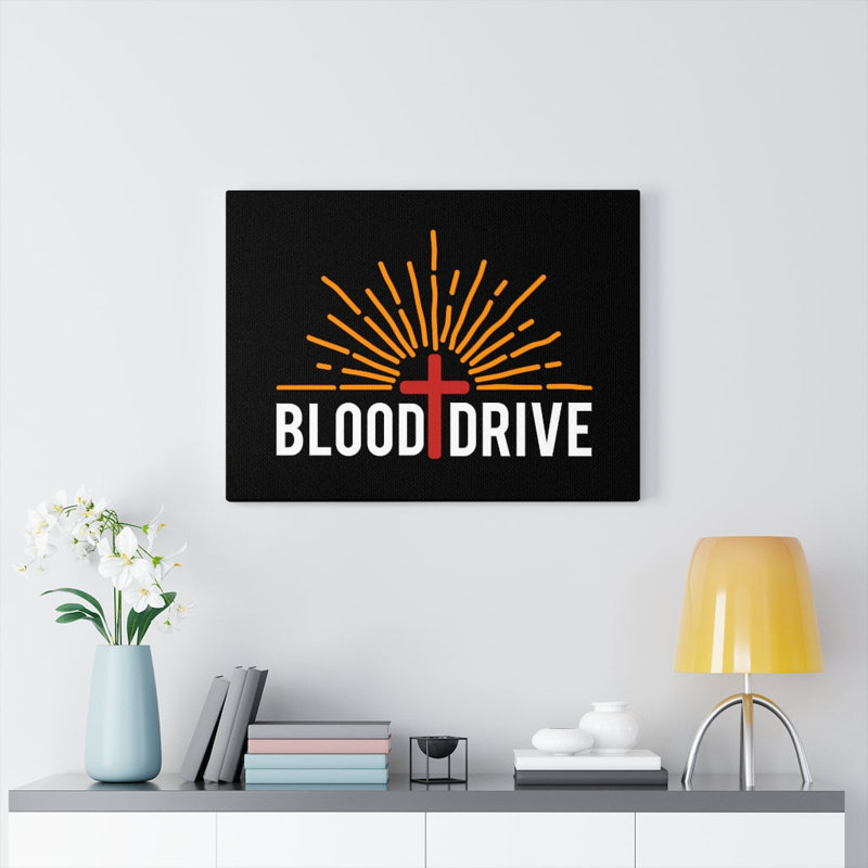 Blood Drive - Wrapped Canvas Print, 28cm H x 36cm W