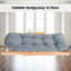 Crasia 82cm Long Reclining Single Chaise with Cushions
