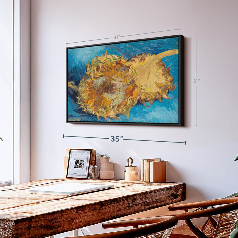 Tournesols I, reproduction sur toile, H 21 po x l 31 po