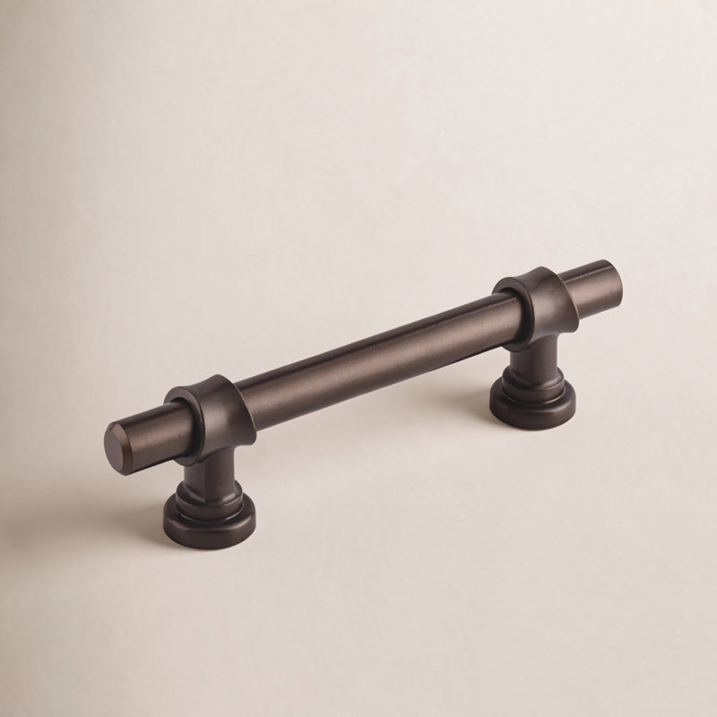 Bit 3" Center to Center Bar Pull, 3" Center to Center, Oiled Rubbed Bronze