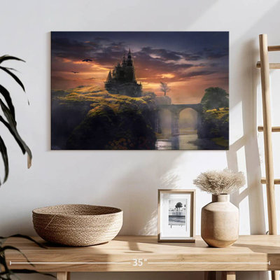 Paysage de château Lilie Fantasy