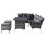 6 - Person Wicker Patio Dining Set with Rectangular Table-371090678