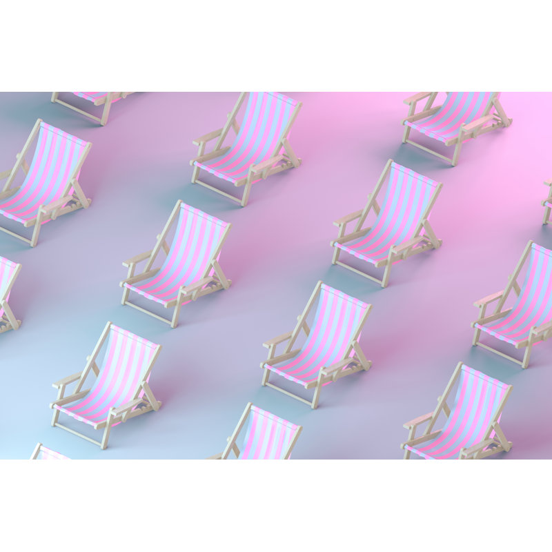 Beach Chair by Akinbostanci - Wrapped Canvas Print