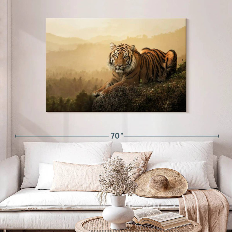 Fierce Sumatran Tiger, 32" H x 48" W