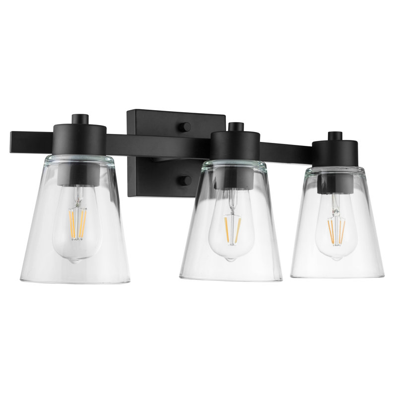 Éclairage pour meuble-lavabo Fairendale, Noir mat, Clair