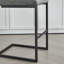2 ensembles de tabourets de bar en similicuir gris, structure en métal noir robuste et siège rembourré, sièges élégants pour îlot de cuisine, bar personnel, comptoir de salle à manger-1457991361-1457991390