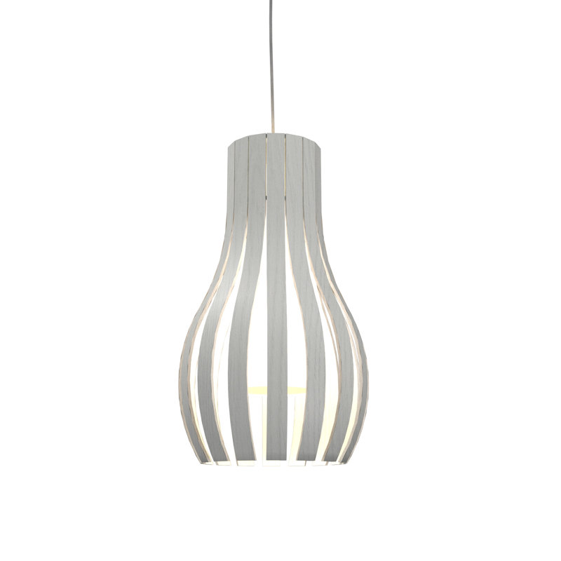 1 - Light Pendant, Organic White, Organic White