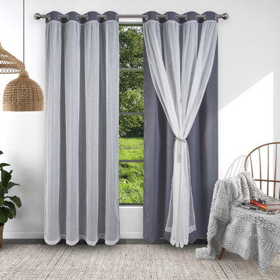 Tyniya Sheer Curtain Pair