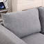 Petite méridienne modulaire en L modulaire 3 places convertible avec siège gris, 4 sièges, toile de jute Dawn Grey, profondeur de 87 po, largeur de 57 po, hauteur de 29 po, poids de 175 lb, configurations de module polyvalentes, rangement doux