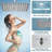 Modern Wall-Mounted Rain Shower System with Air Injection Technology-96318447