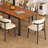 New solid wood rectangular dining table-1349839233