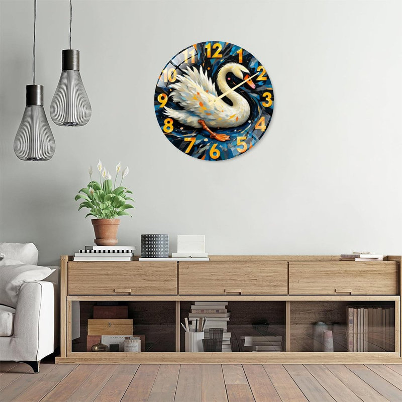 Horloge murale Swan
