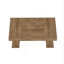 Bureau de direction moderne 55,12 po en bois brun clair avec double caisson pour bureau, salle à manger