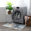 Jasmine Modern Floral Washable and Foldable Area Rugs Multicolor-82204342