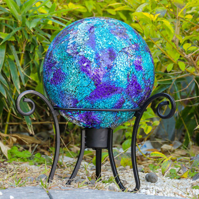 Outdoor Gazing Ball Waterproof Mosaic Decorated Birthday Gifts For Mom Women For Outdoor Decorations Balcony Backyard