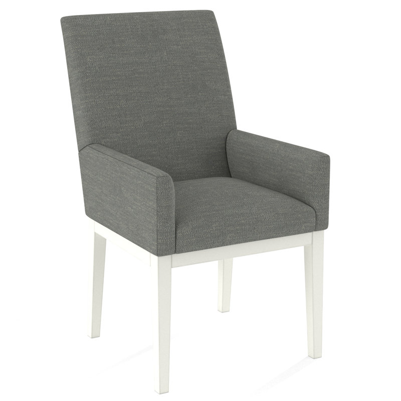 Upholstered Arm Chair, Applause Bravo, White