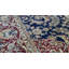 Tapis bleu et rouge noué à la main de haute qualité