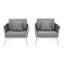 Stance Aluminum Armchair Set of 2-732911847