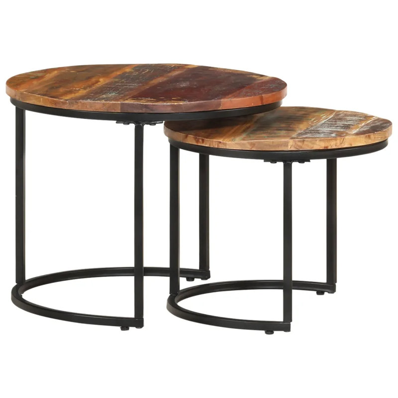 Alpen Home Nesting Tables 2 Pcs Solid Reclaimed Wood