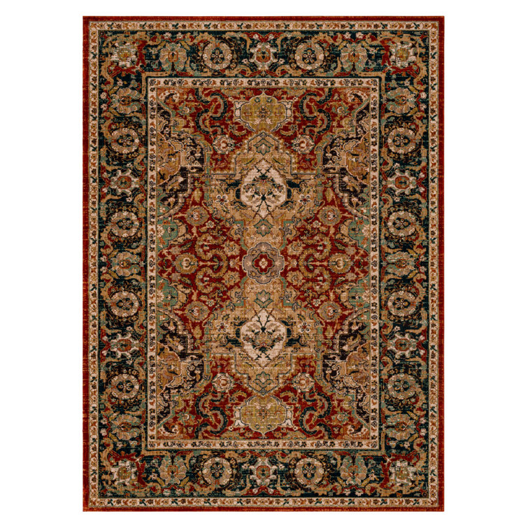 Spice Market Dhahar Plush Pile Stain/Fade Resistant Polyester Woven Ornamental Indoor Area Rug