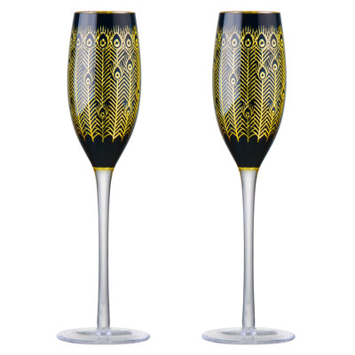 Midnight Champagne Flutes