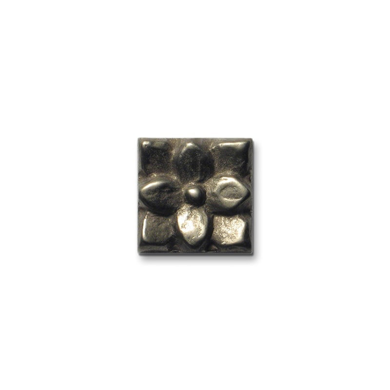 Lotus Bronze Square Knob, White Bronze