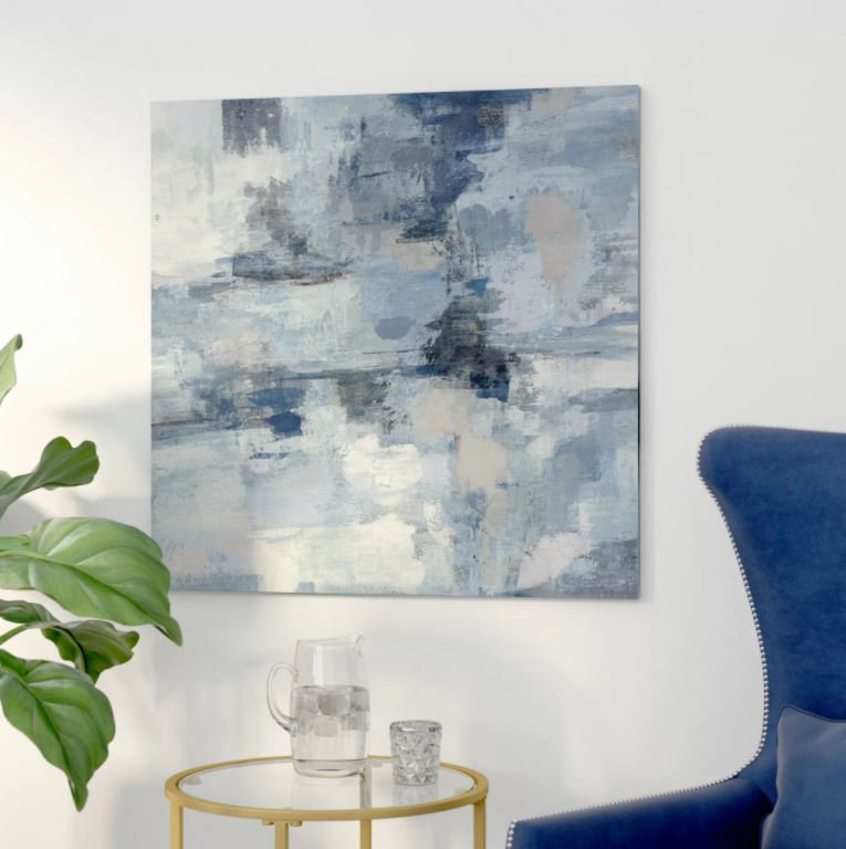 Reproduction d'art sur toile tendue In the Clouds, H 37 po x l 37 po x P 1,5 po