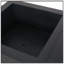 Outdoor 50,000 BTU Lightweight Concrete Rectangular Fire Pit Table With Storage, Dark Grey And Natural Brown  (Tank Cover Not Included)