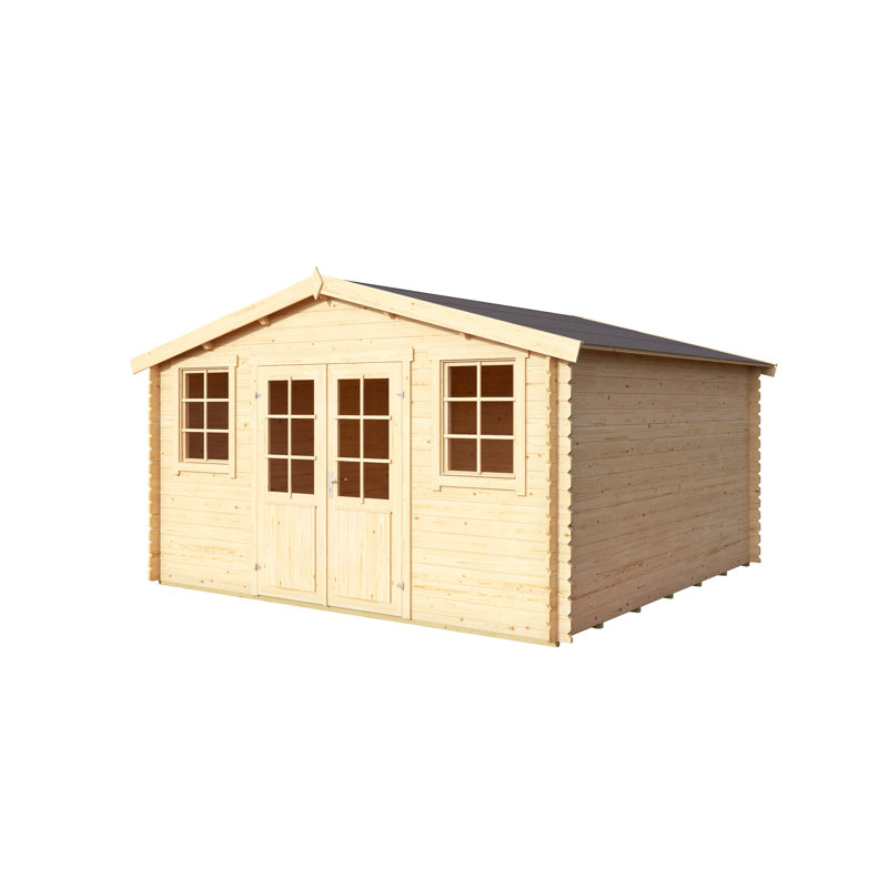 Lasita Wels 4 - 13 x 13 Ft. Apex Roof Summerhouse With Single Glazing (28mm)