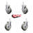 4 Piece Polyurethane Caster Set-92127901