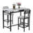 3 Pieces Dining Table Sets, With Fixed Table