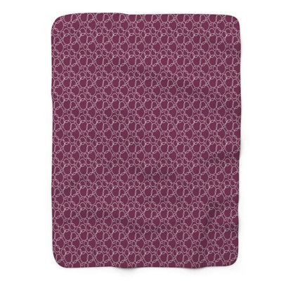 Couverture sherpa rose 1 pièce