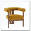 Fauteuil d'appoint rembourré en velours-2082032444