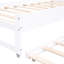 Lit de jour simple en bois TG, blanc, 2 lits gigognes, 3 espaces de rangement, de chargement et peu encombrant-794286145