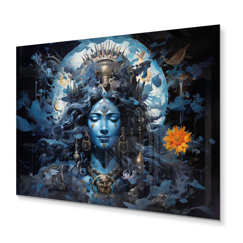 - Reproduction d'art mural en métal Hinduisim, H 16 po x l 32 po x P 1 po