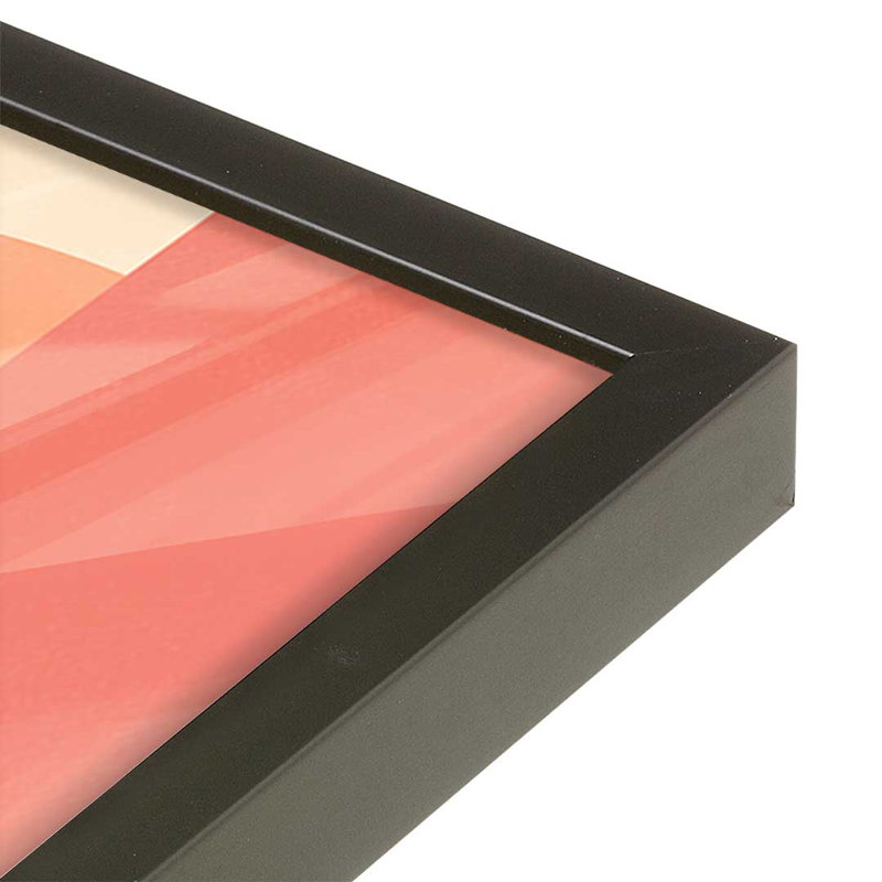 «Abstract Geometric Shapes 31» par Gaite, reproduction d'art, H 18 po x l 12 po, Noir