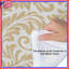 Édredon beige à motif damassé floral-132415738