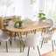 Arpita Poplar Oval Wood Top Dining Table with Iron Base-1305124996