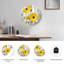 Horloge murale florale en bois-622261990