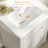 24" Single Bathroom Vanity With Fluted Panel Design And  Ceramic Sink-1108493370