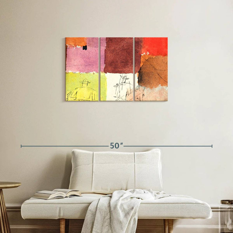 Composition d'Avery avec personnages, H 20 po x l 33 po