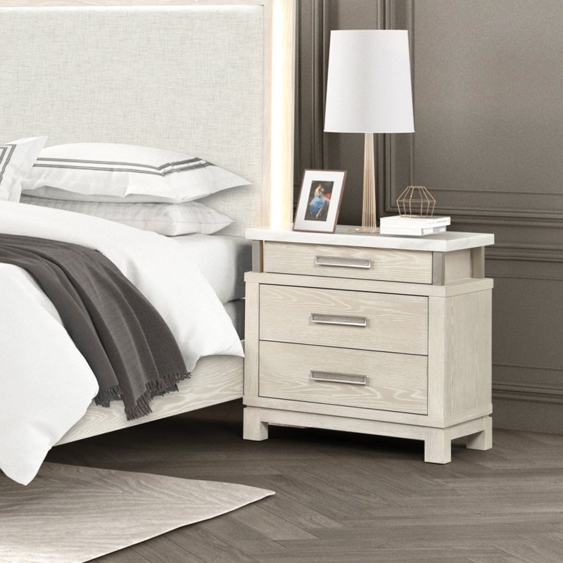 Table de chevet 3 tiroirs Bellamy