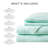 4 PCS Cal King Sheet Set Aqua
