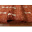 Tapis orange / ivoire en laine noué à la main de conception unique 7 pi x 9 pi 9 po New Age