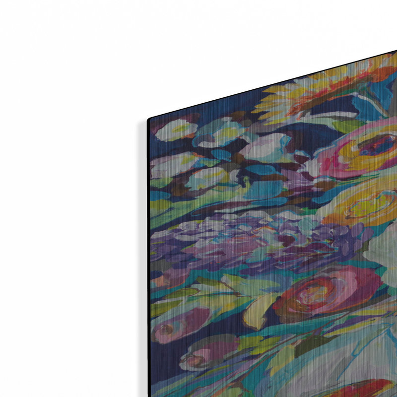 Art mural en métal «Lilys Bouquet» par Jeanette Vertentes, H 36 po x l 24 po