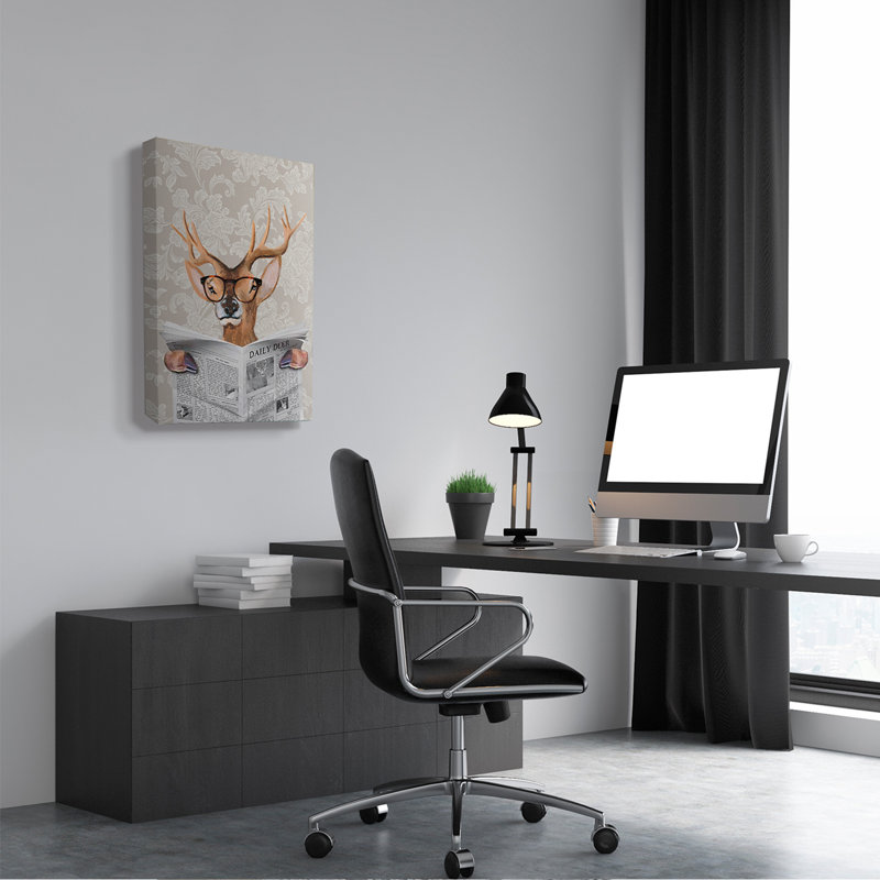 Art sur toile Barnaby, Toile tendue, H 30 po x l 24 po x P 1,5 po